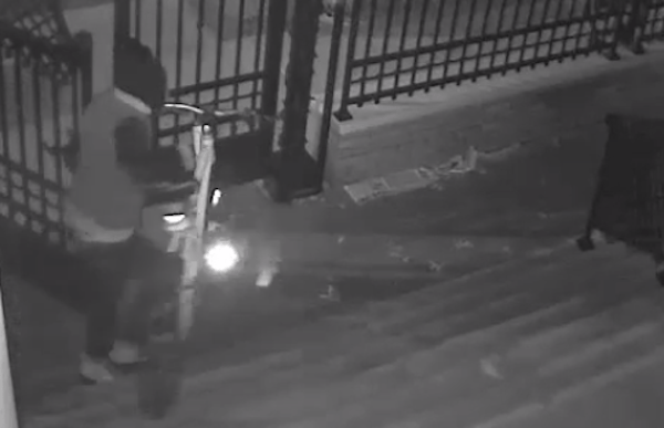 Watch Would-Be Bike Thief Scurry Away After Being Spooked By Homeowner [Video]