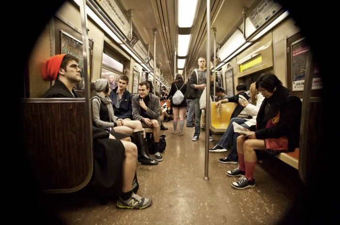 No Pants Subway Ride