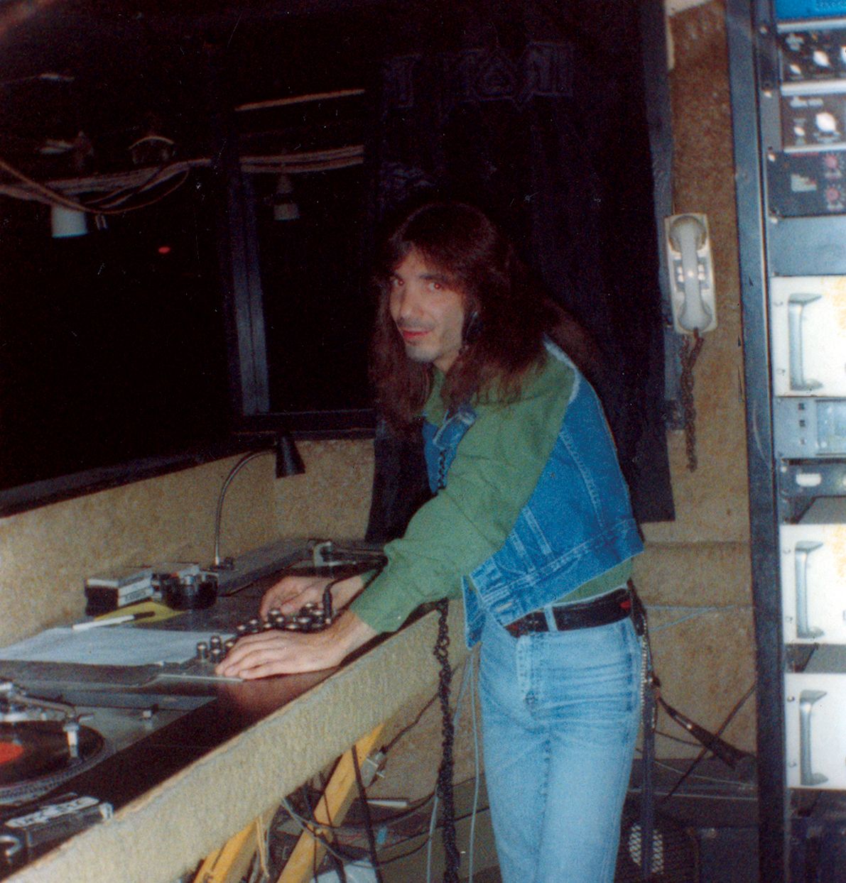 Kayne honing his craft in L'Amour's early days, circa 1981 (image courtesy of Alex Kayne).