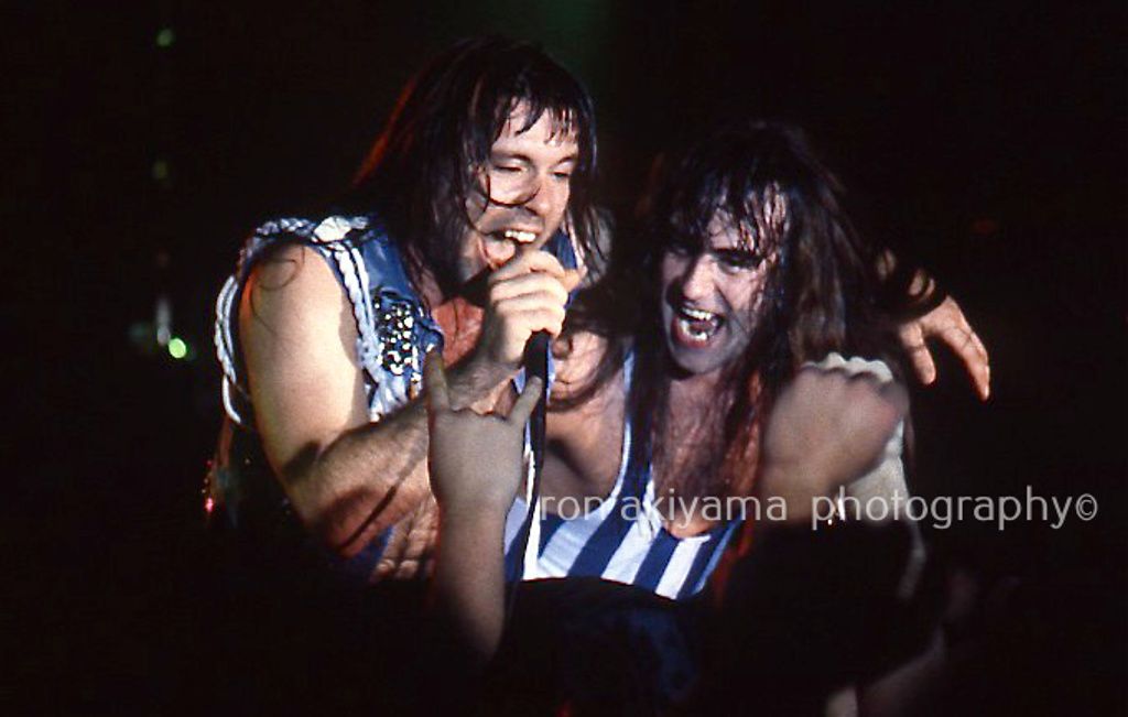 The legendary Iron Maiden rocking L'Amour in 1988 (photo by Ron Akiya, image courtesy of Alex Kayne).