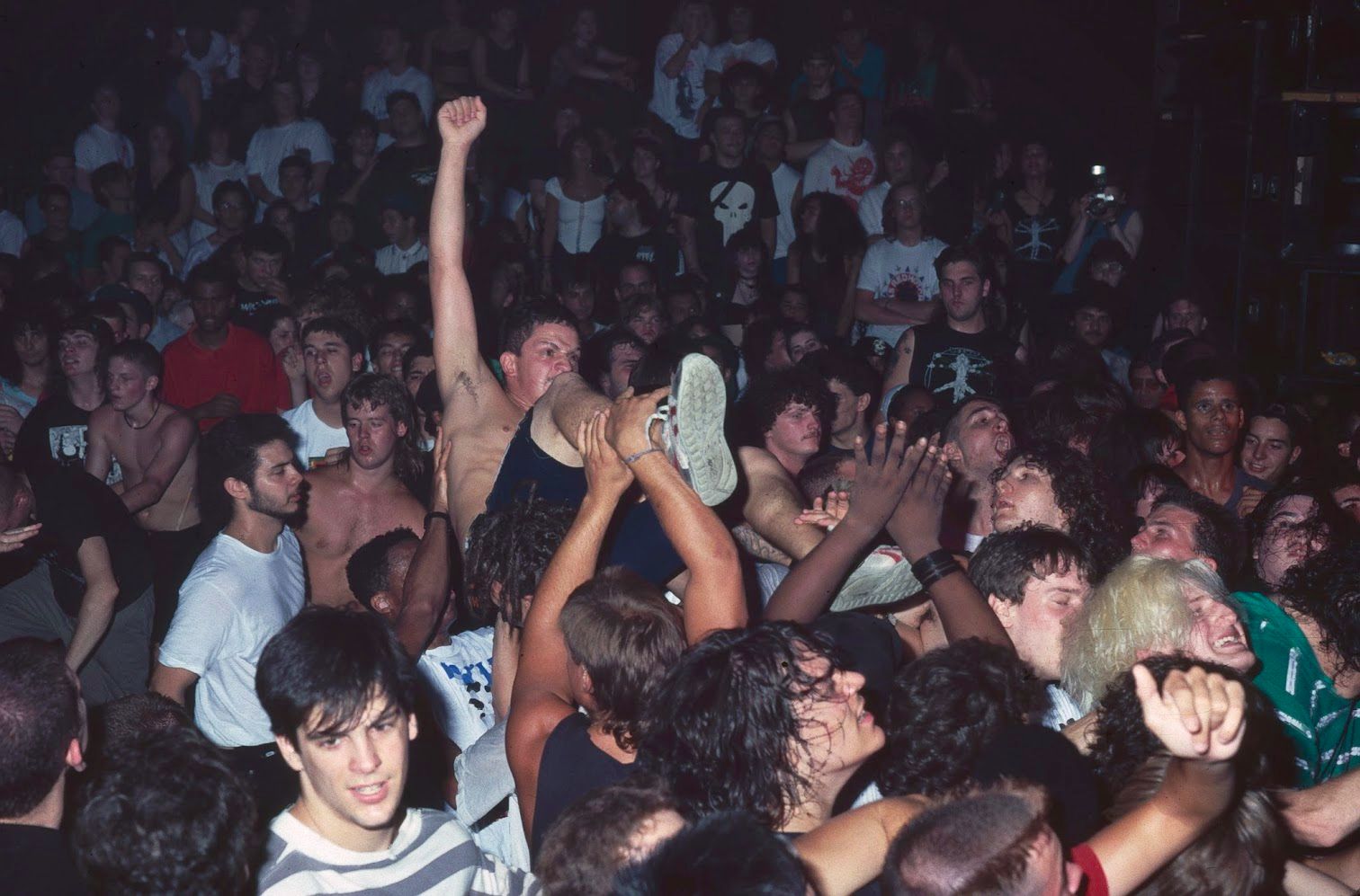 The die-hard metal madness of a L'Amour crowd (photo by Ed Esposito, image courtesy of Alex Kayne). 