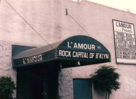 The legendary L'Amour marquee, circa 1988 (image courtesy of Alex Kayne).