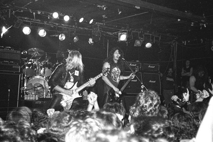 The mighty Slayer, circa 1985 (photo by Michele Suchomel-Casey, image courtesy of Alex Kayne).