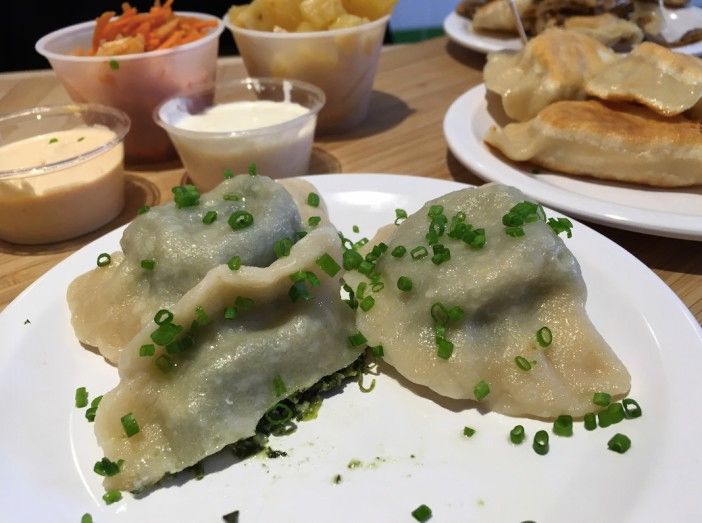 Spinach and Feta Pierogies