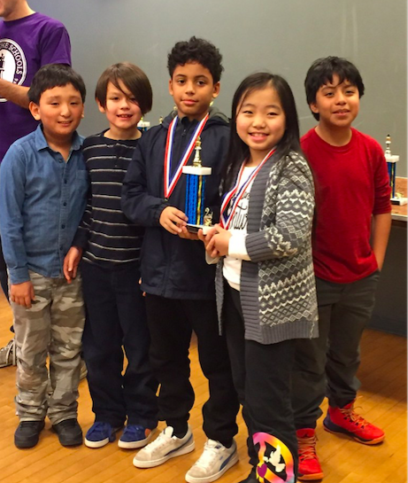 Some of the champion PS 139 Chess Ninjas. (Photo: Ellen Wong)