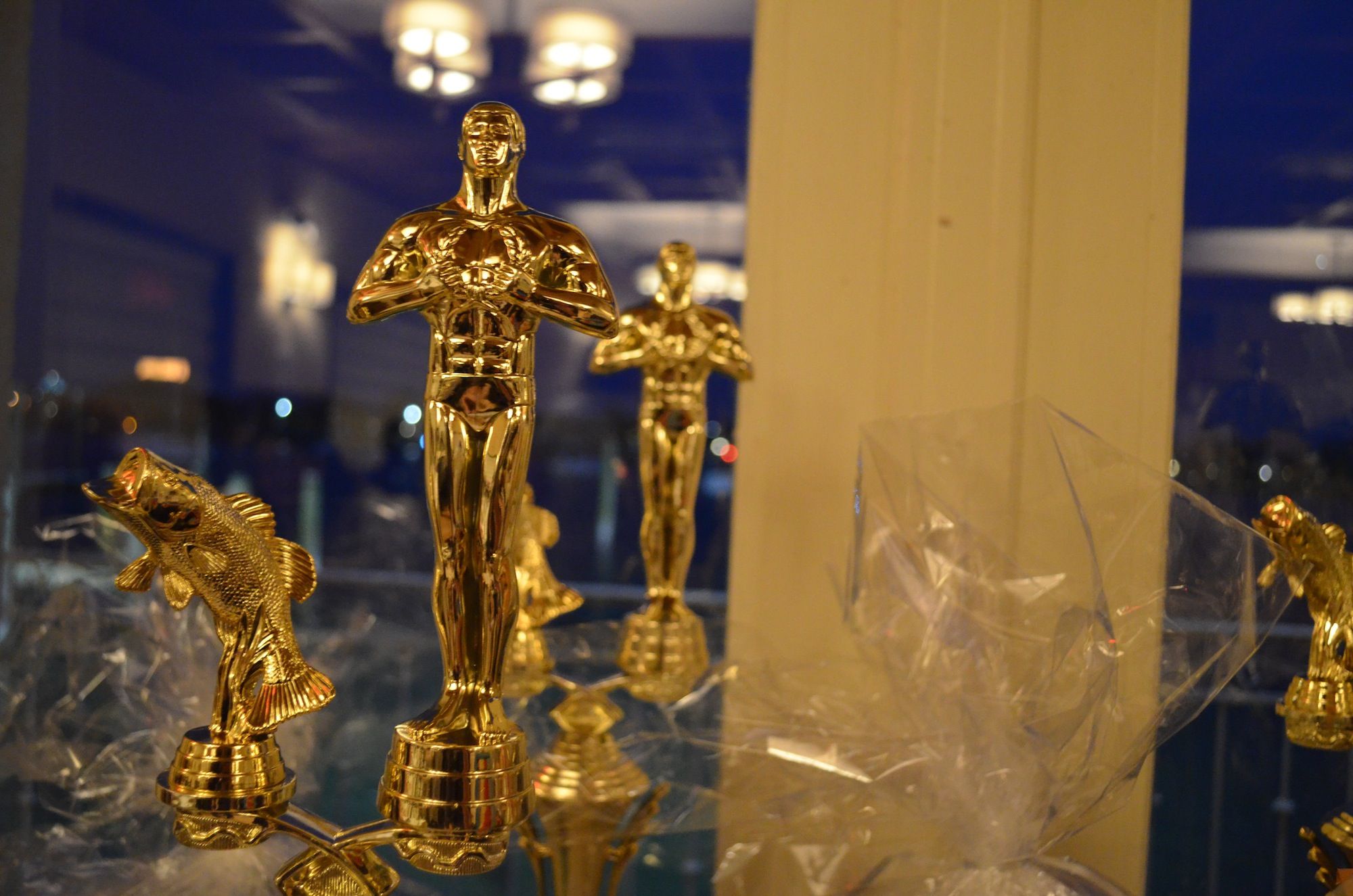 Awards for the BIG Oscars. (Photo: Alex Ellefson / Sheepshead Bites)