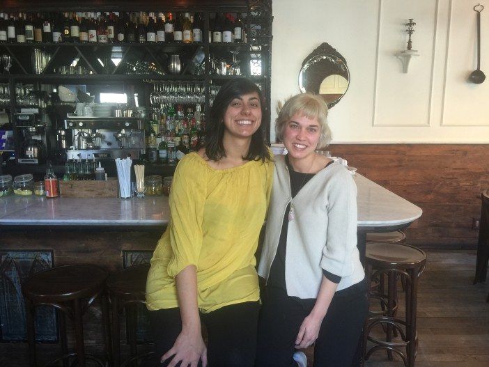 Chef Silvia Barban (left) with co-owner Guilia Pelliccioni (right). 