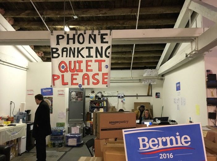 Sanders' Gowanus campaign office