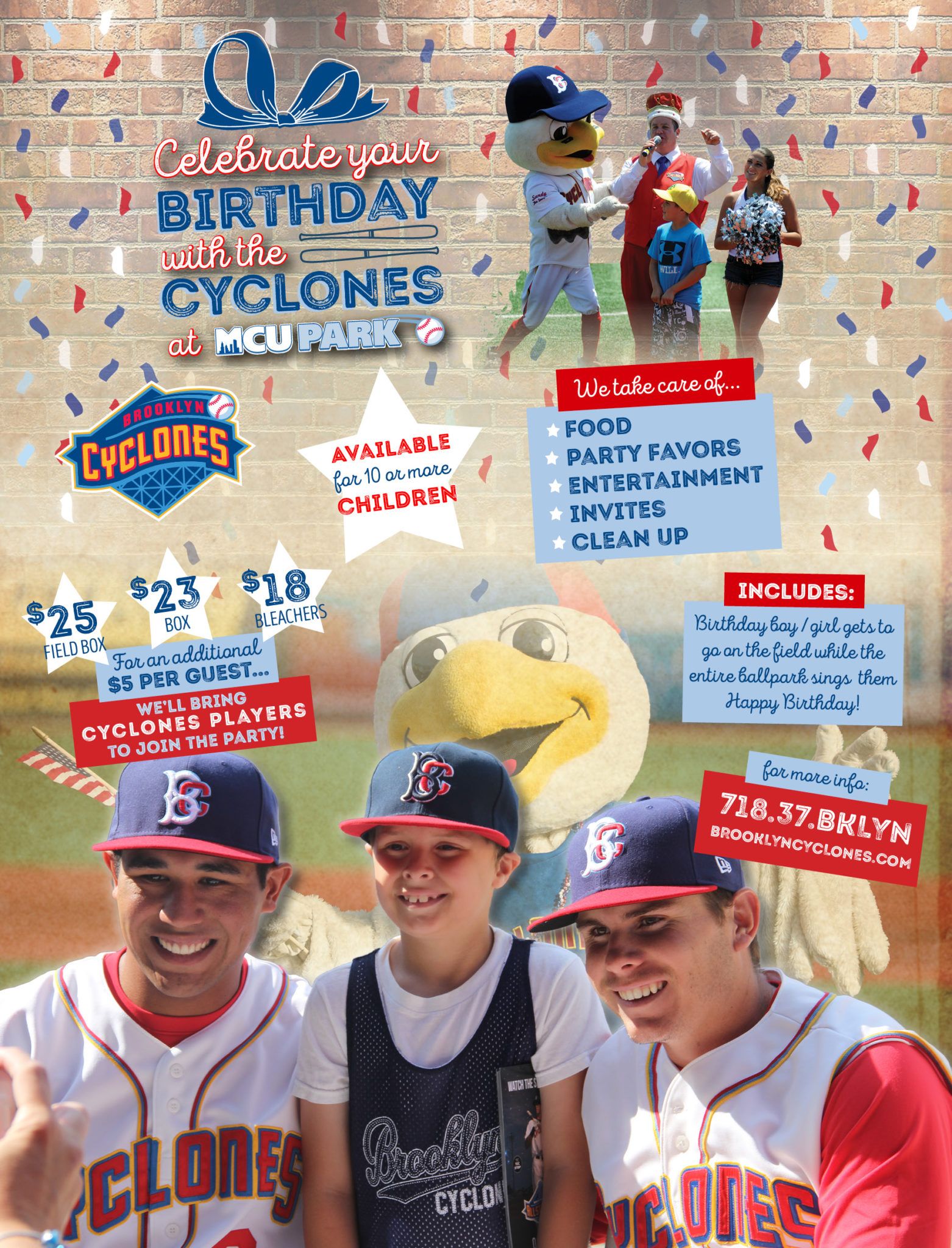 Here are our five giveaway jersey - Brooklyn Cyclones