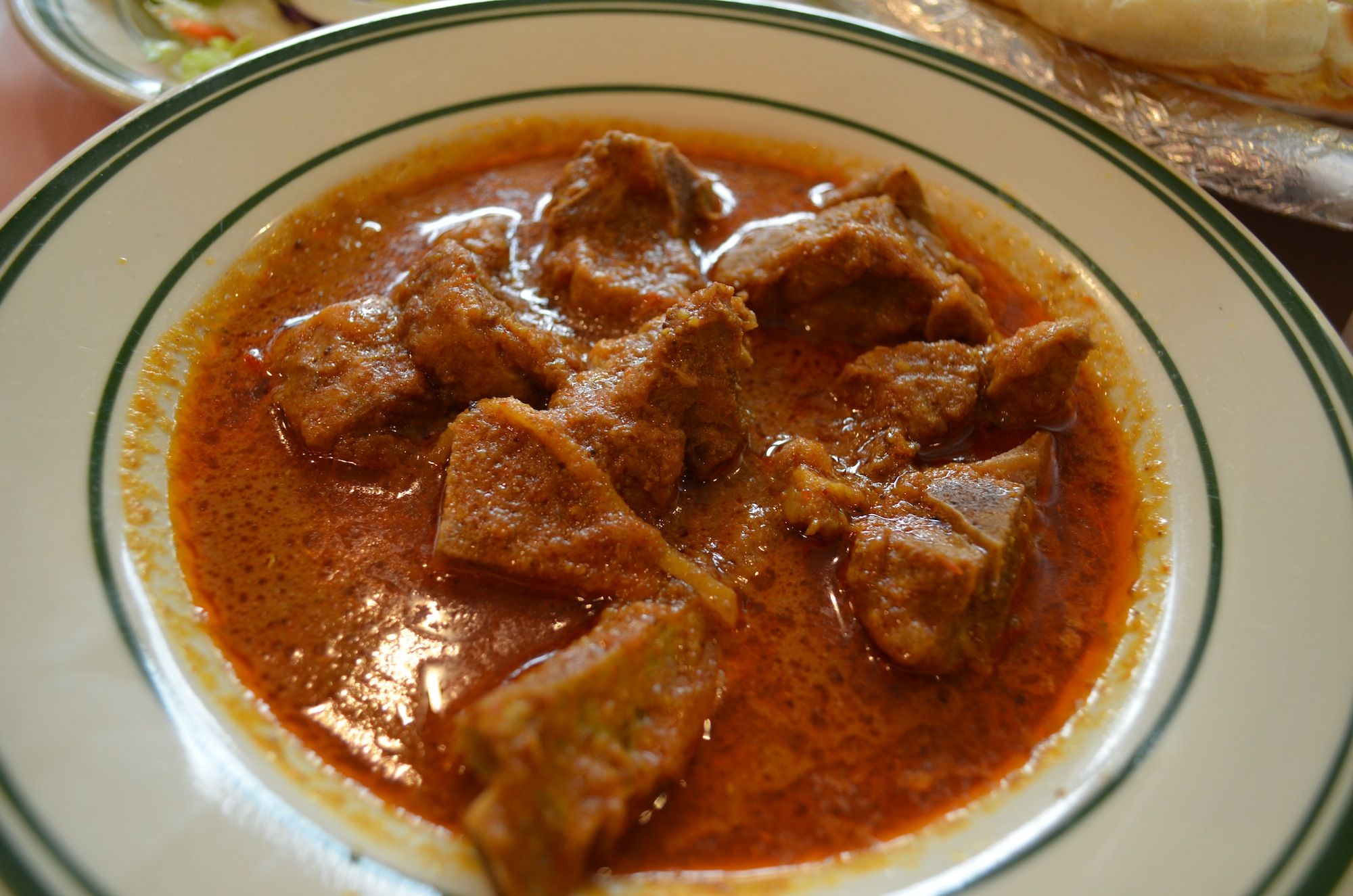 Goat curry at Nasheman. (Photo: Alex Ellefson / Sheepshead Bites)