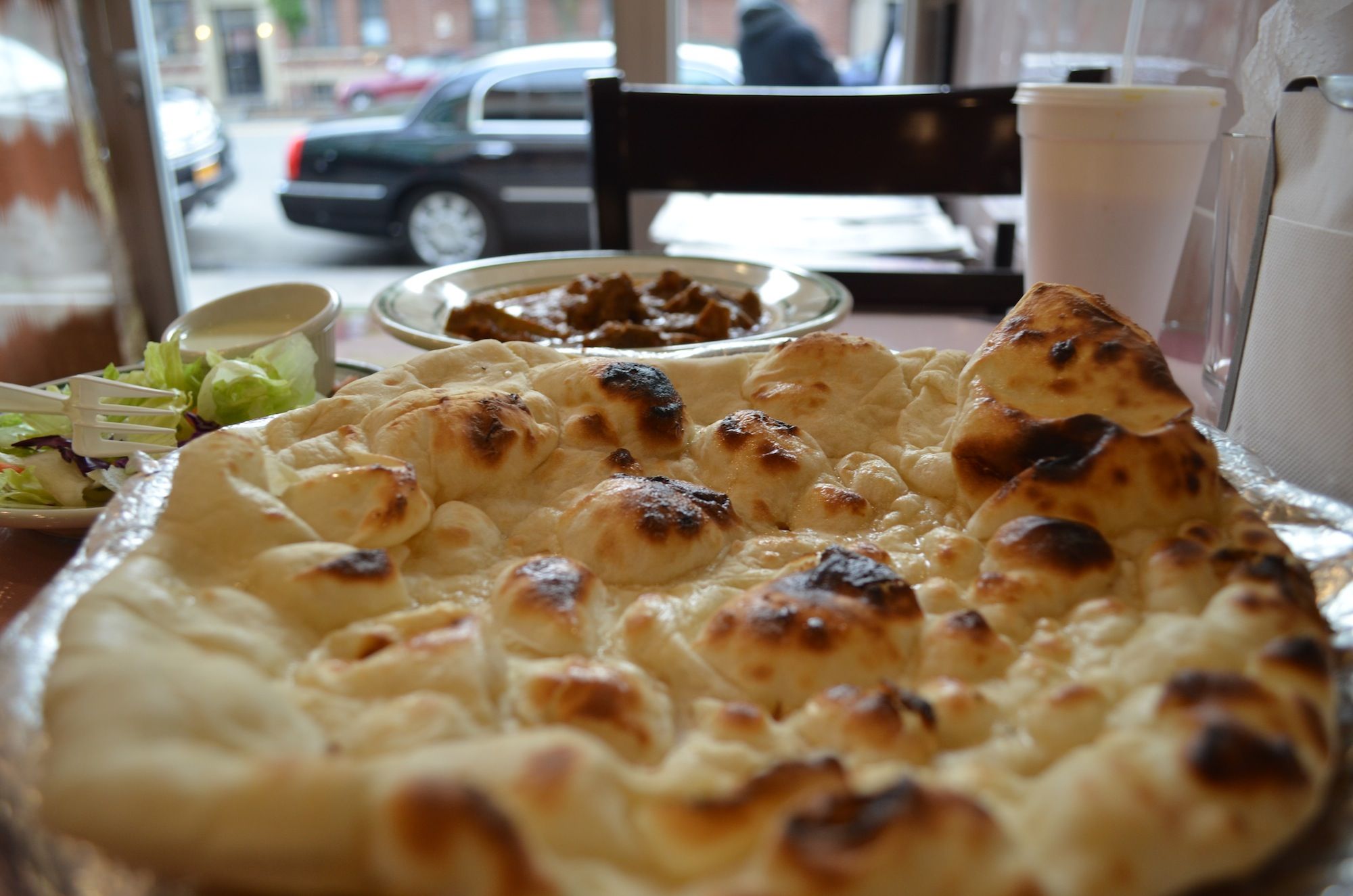 The naan flatbread. (Photo: Alex Ellefson / Sheepshead Bites)