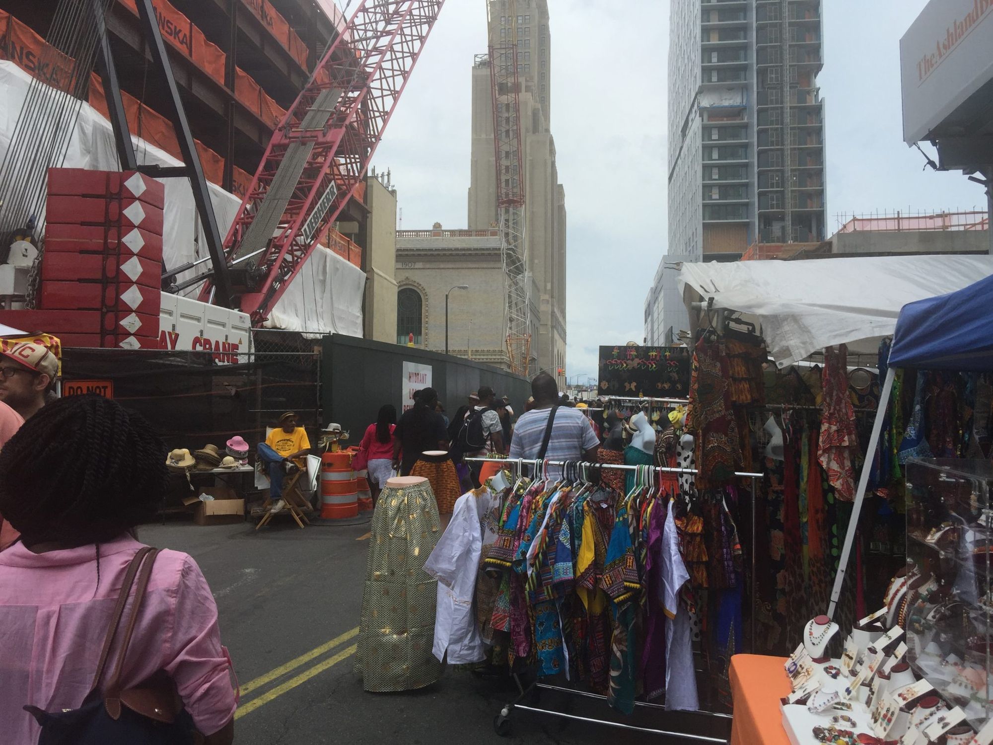 Vendors selling their wares. (Courtesy Fort Greene Focus/Justin Fox.)