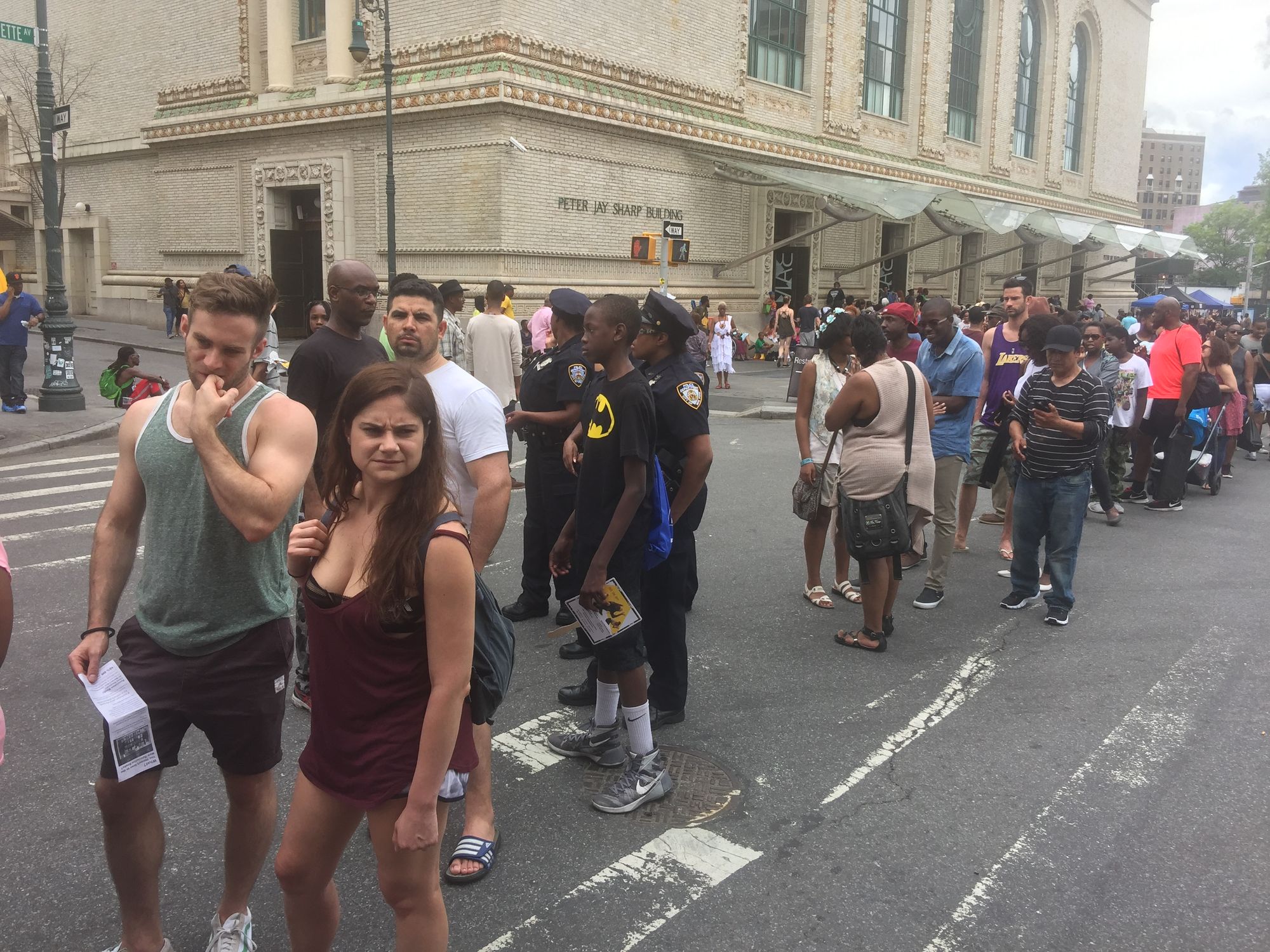 The lines were very long. (Courtesy Fort Greene Focus/Justin Fox)