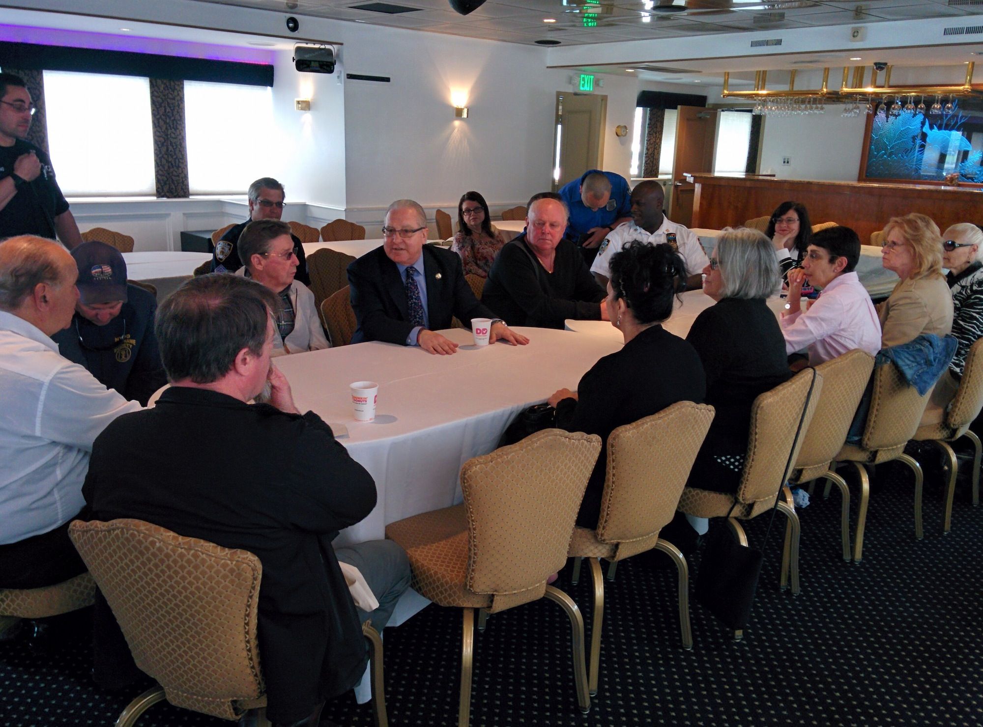 Cymbrowitz and community leaders meeting with party boat owners. (Photo provided by Assemblyman Steven Cymbrowitz's office)