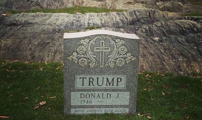 trump headstone