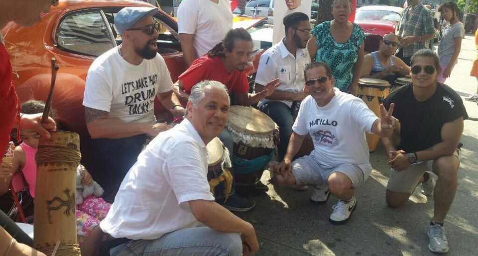 Drum circle at the Puerto Rican Day Festival. Courtesy of Facebook.