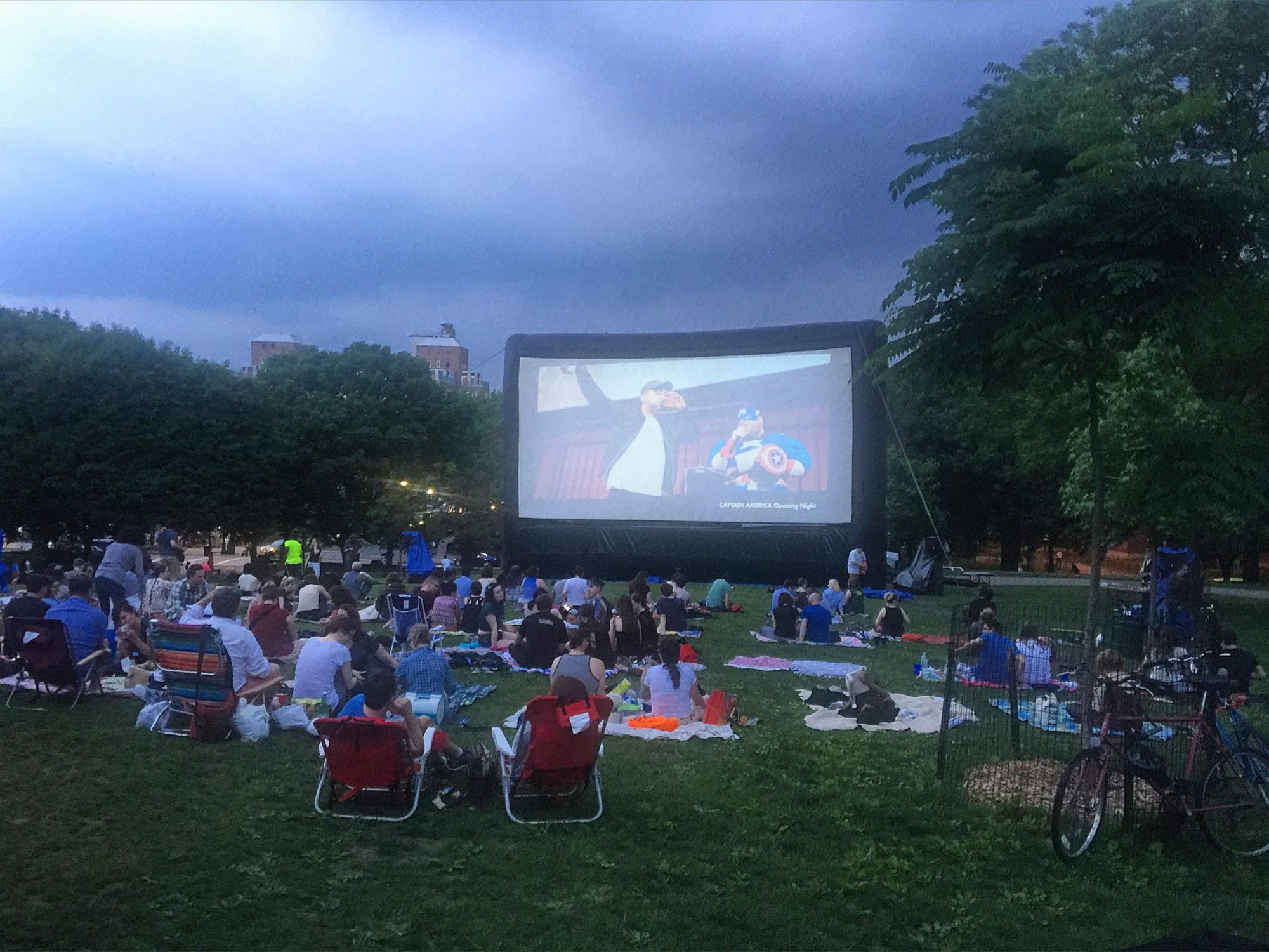 Gray skies threatened. (Courtesy Fort Greene Focus/Justin Fox)