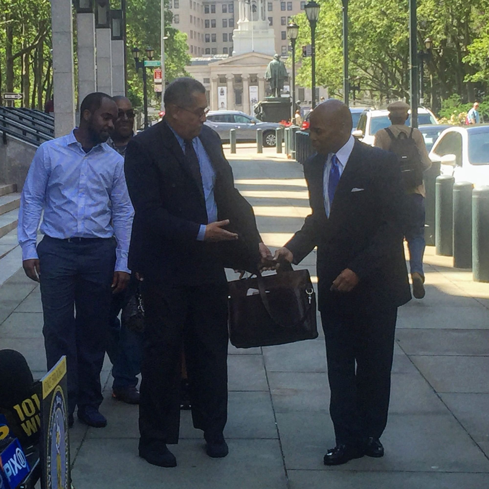 Brooklyn Borough President Adams is lending his support to Grays' case. (Courtesy Fort Greene Focus/Justin Fox.)