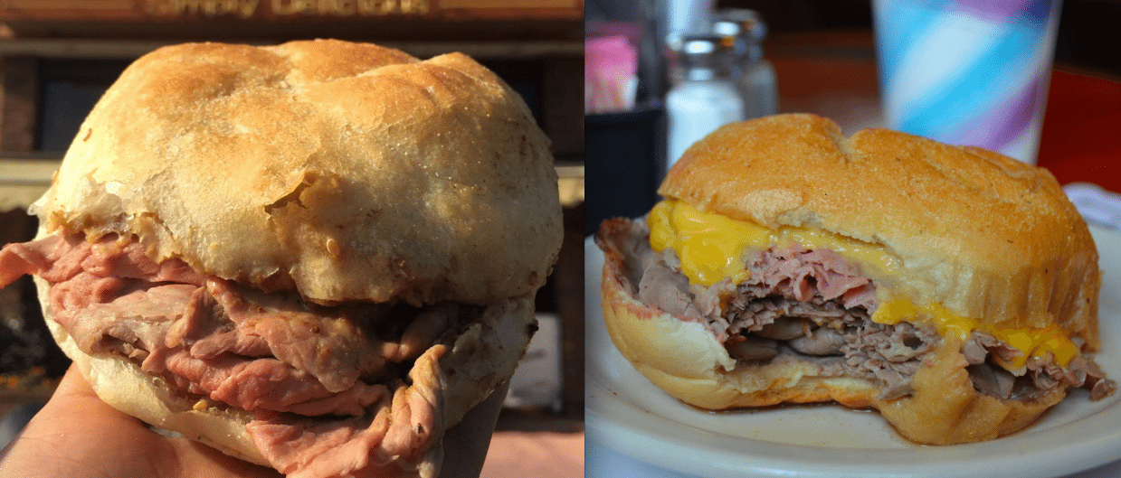 On the left: Roll-N-Roaster. (Photo: mikejchau / Instagram). On the Right: Brennan & Carr. (Photo: Alex Ellefson / Sheepshead Bites)