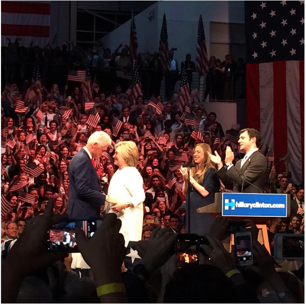 Hillary Clinton Claimed Victory At The Navy Yard Last Night