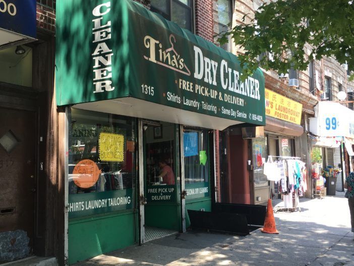 Tina's Dry Cleaner and Tailor, 1315 Foster Avenue. (Photo by Ditmas Park Corner)