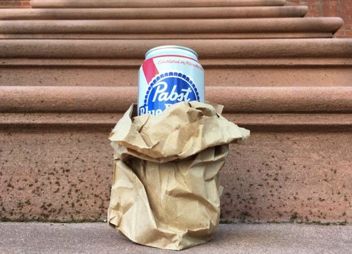 pabst blue ribbon stoop drinking