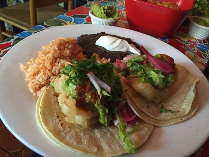 Fried fish tacos. (Courtesy Fort Greene Focus/Justin Fox)