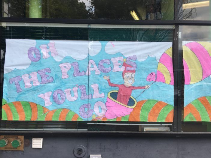 Cortelyou Early Childhood Learning Center Window (Photo by Ditmas Park Corner)