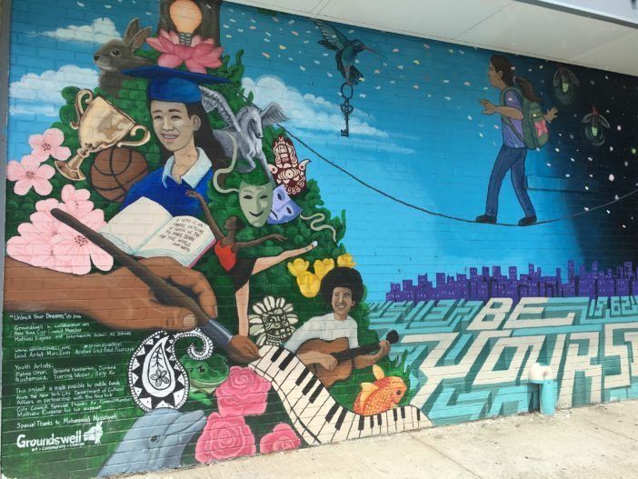 Groundswell mural on Cortelyou Road (Photo by Ditmas Park Corner)