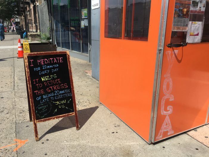 Family of Light Holistic Yoga on Cortelyou Road (Photo by Ditmas Park Corner)