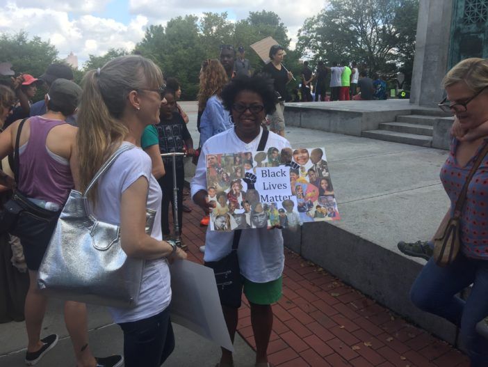 Activists gathered in Fort Greene Park (Courtesy Fort Greene Focus/Justin Fox)