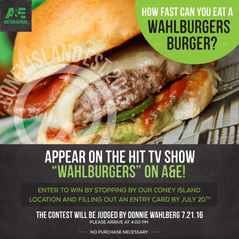 Sign Up For A&E Eating Competition At Wahlburgers