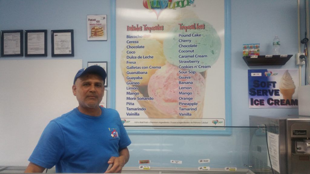 Hector Gonzalez shows us around the shop. (Photo: Elizabeth Elizalde / Sunset Park Voice) 