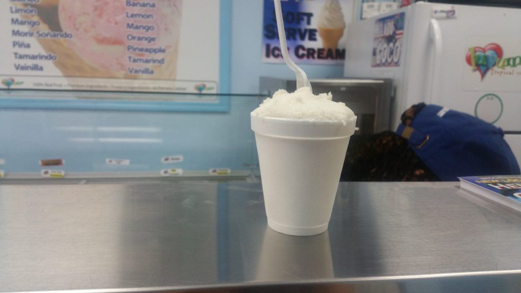 All hail helado de coco! Photo: Elizabeth Elizalde / Sunset Park Voice) 