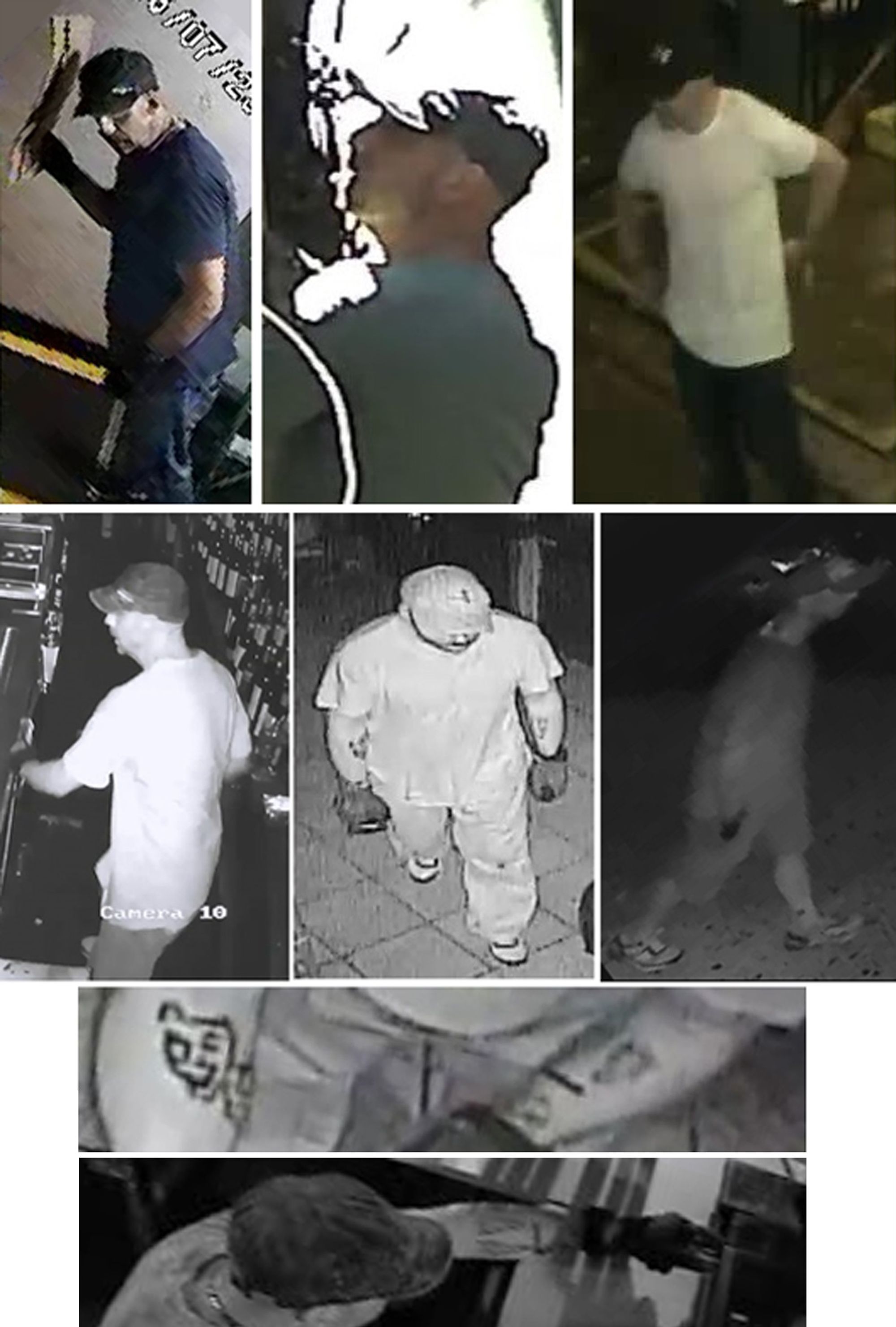 The suspect during his series of burglaries. Photo via NYPD.