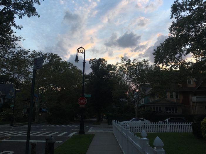 Strolling Glenwood Road / Flatbush Malls at sunset. (Photo by Ditmas Park Corner)