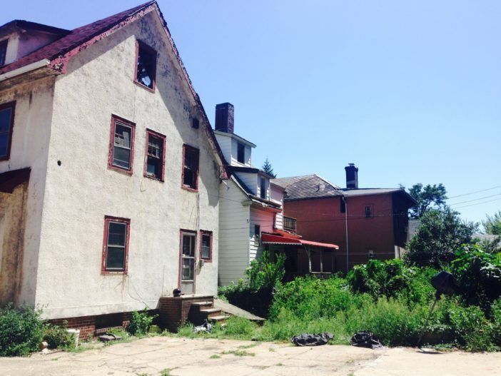 196 East 7th Street, back door. (Photo by Sarah Crean / Ditmas Park Corner)