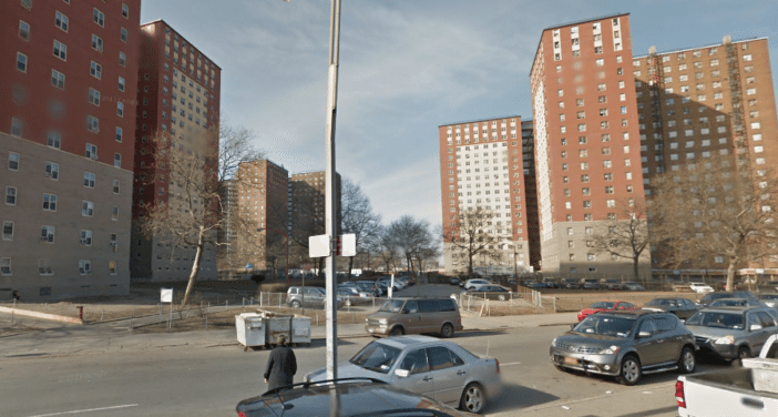 A antisemitic note was left on a windshield in the Trump Village parking lot. (Photo via Google Maps)