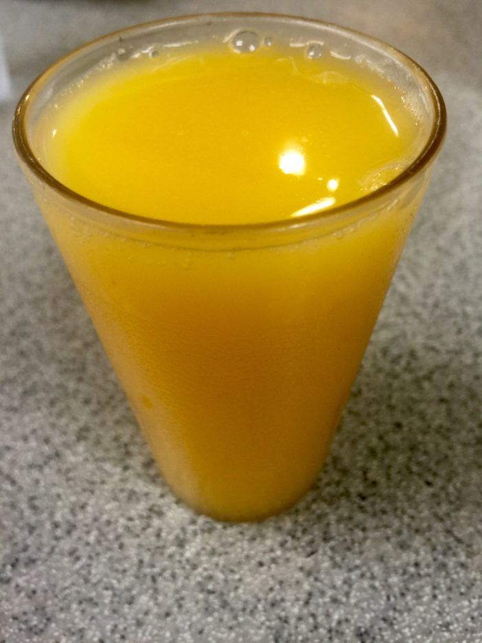 This was actually a very small cup of juice. (Courtesy Fort Greene Focus/Justin Fox)