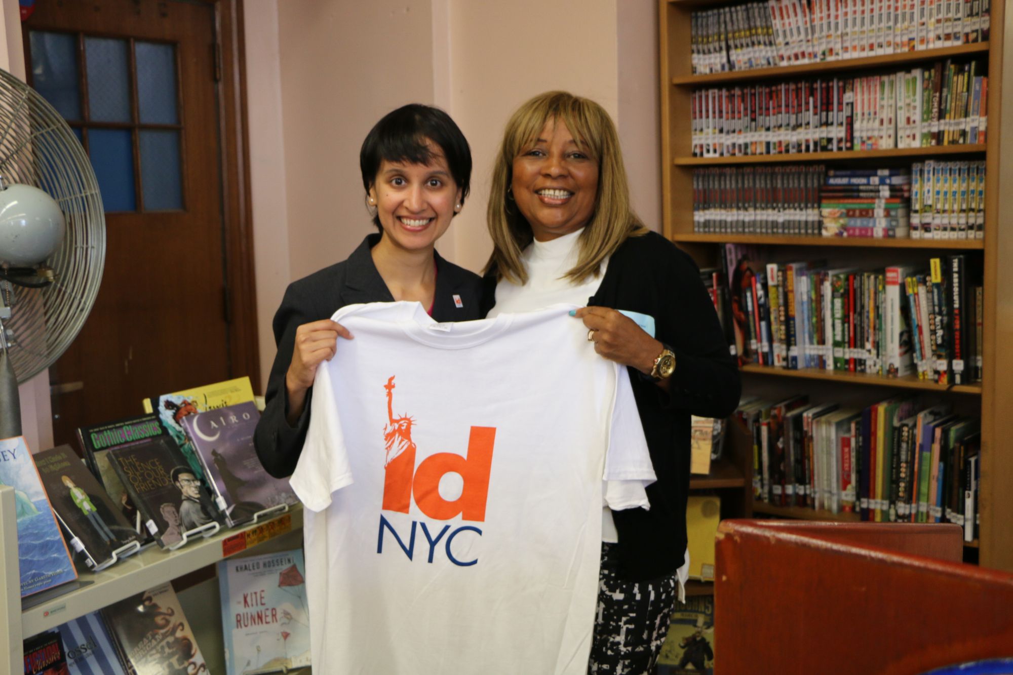 Agarwal and Harris. Photo via the NYC Mayor's Office of Immigrant Affairs  