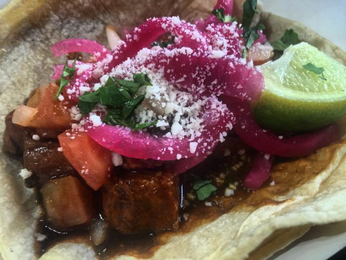 The chicken mole taco. (Courtesy Fort Greene Focus/Justin Fox)