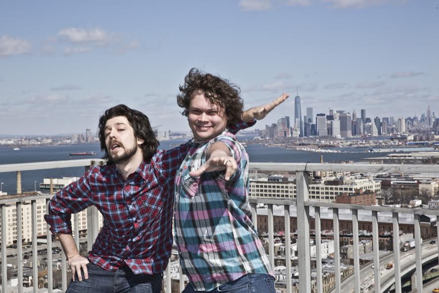 Mike Rizzo (left) and Brian Bonz (right) on top of the building they grew up, met, and wreaked havoc in, the Bay Ridge Towers. Photo by Chris Polinsky