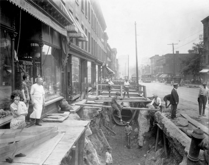 Williamsburg Conduit construction, Aug. 4, 1925. (Photo via NYC water / twitter) 