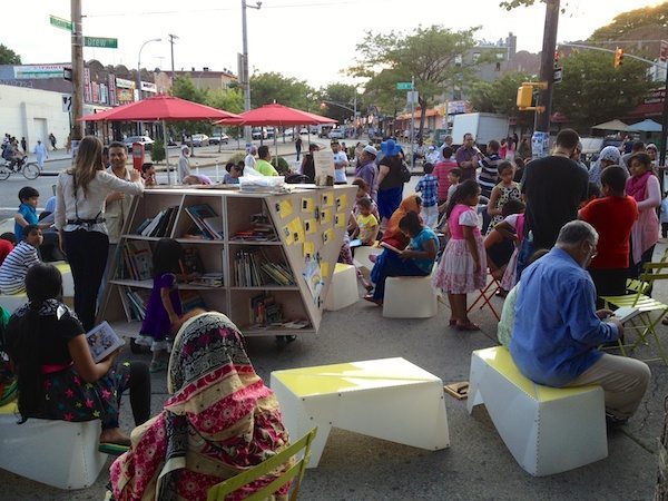 Read, Draw & Play At Avenue C Plaza’s Pop-Up Reading Room