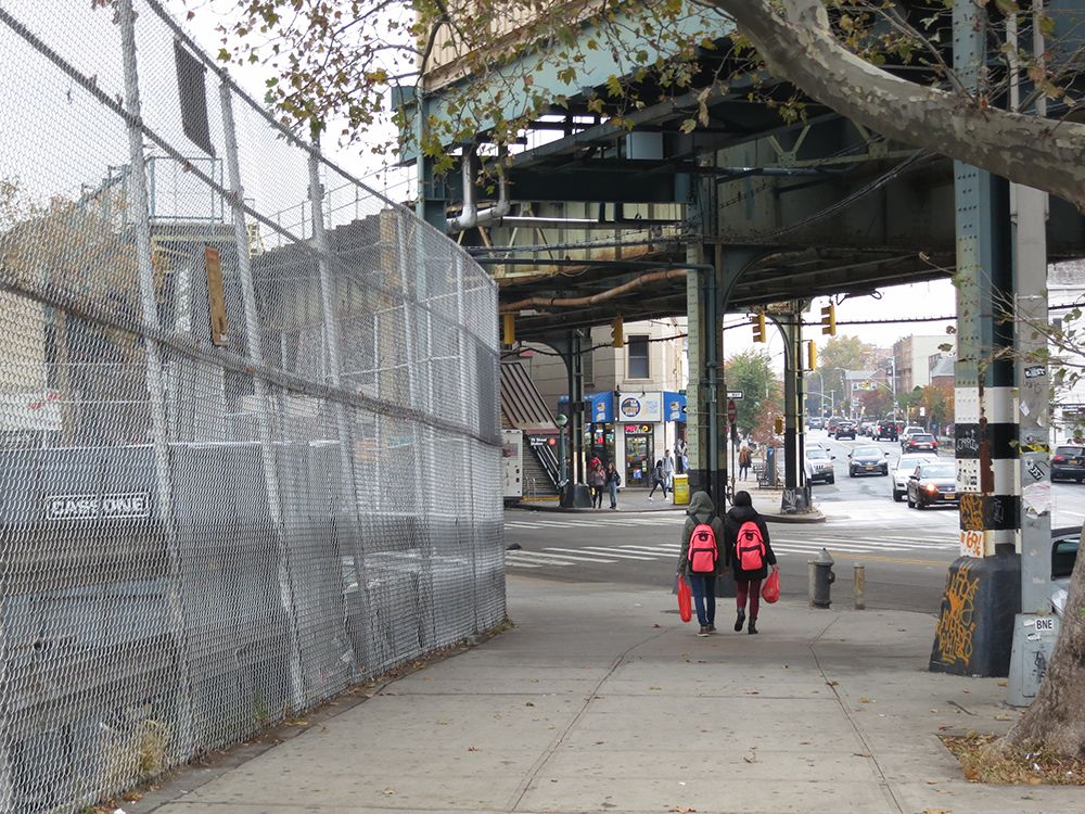 The area surrounding New Utrecht High School was bleak the day following the election. Photo by Hannah Frishberg