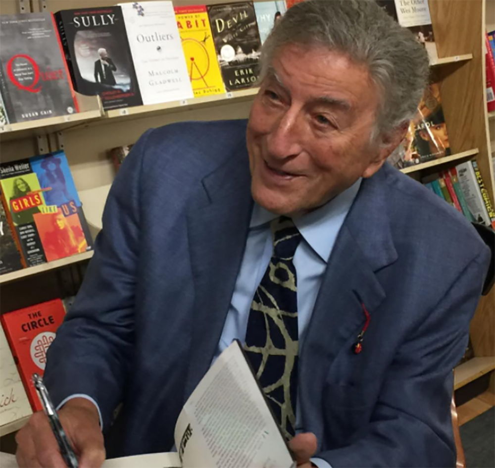 Tony Bennett at a different book signing earlier this week. Photo by sureshotsherry