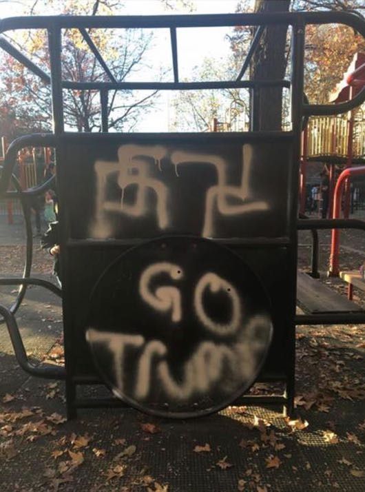 Check Your Hate: Senator Squadron, Beastie Boys' Ad-Rock Lead Rally After  Hate Graffiti Found At Adam Yauch Park - Bklyner