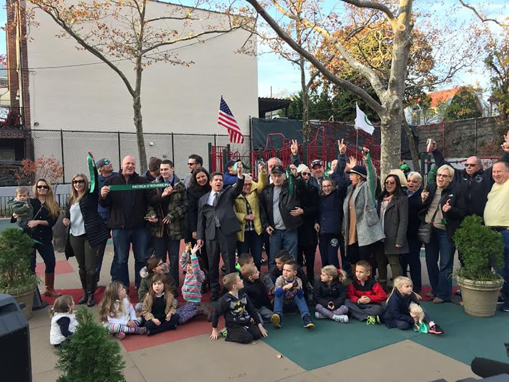 Dyker’s Patrick O’Rourke Playground Reopens With New Equipment And Bear Statue