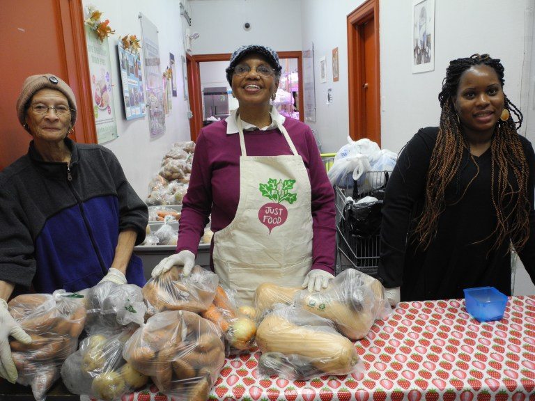 Volunteers at the pantry. (Photo courtesy: CAMBA)