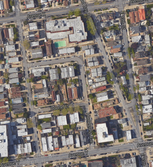 The same block today. Screenshot from Google Maps.